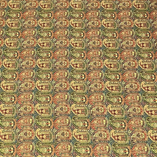 Pound A Metre 3 Metres 3 Metres Printed Cashmere Effect Crepe Fabric- 45" Wide (Green)