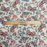 Pound A Metre 3 Metres 3 Metres Printed Cashmere Effect Crepe Fabric- 45" Wide (Grey)