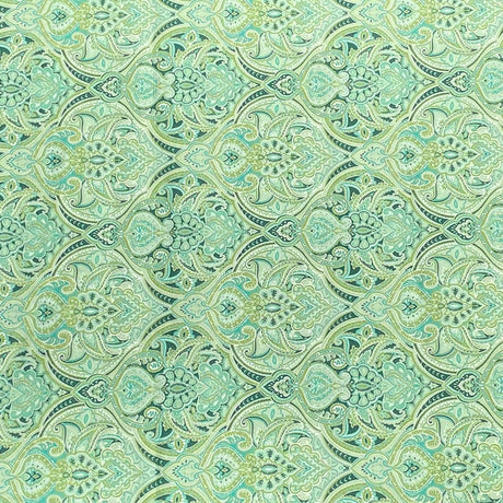 Pound A Metre 3 Metres 3 Metres Printed Cashmere Effect Crepe Fabric- 45" Wide (Mint)