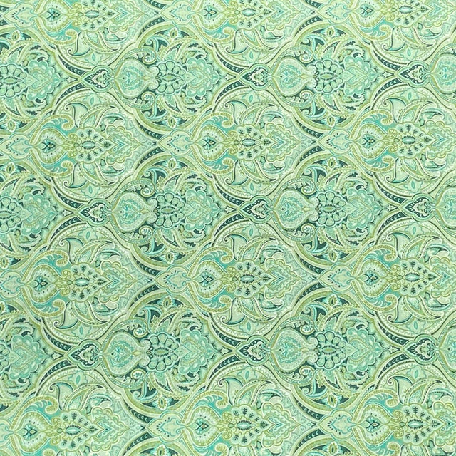 Pound A Metre 3 Metres 3 Metres Printed Cashmere Effect Crepe Fabric- 45" Wide (Mint)