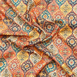 Pound A Metre 3 Metres 3 Metres Printed Cashmere Effect Crepe Fabric- 45" Wide (Multicolour)