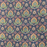 Pound A Metre 3 Metres 3 Metres Printed Cashmere Effect Crepe Fabric- 45" Wide (Navy)