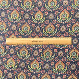 Pound A Metre 3 Metres 3 Metres Printed Cashmere Effect Crepe Fabric- 45" Wide (Navy)