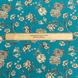 Pound A Metre 3 Metres 3 Metres Printed Cashmere Effect Crepe Fabric- 45" Wide (Small Flower)