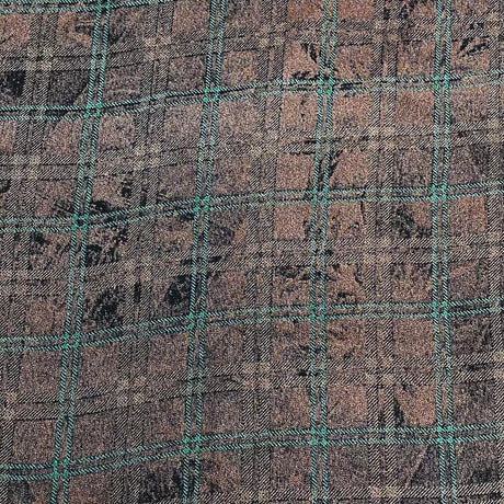 Pound A Metre 3 Metres 3 Metres Printed Cashmere Effect Crepe Fabric- 45" Wide (Squares)