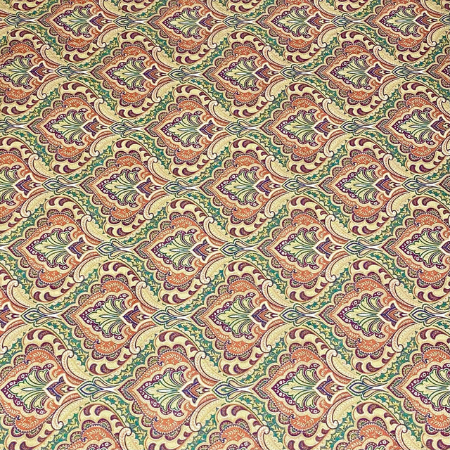 Pound A Metre 3 Metres 3 Metres Printed Cashmere Effect Crepe Fabric- 45" Wide (Tawny)