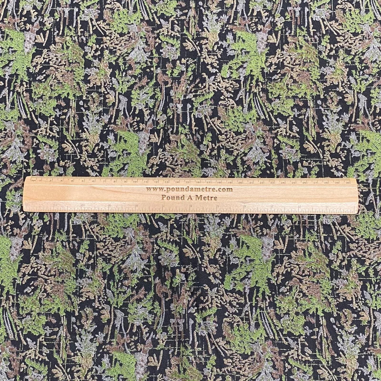 Pound A Metre 3 Metres 3 Metres Printed Cashmere Effect Crepe Fabric- 45" Wide (Tree Bark)