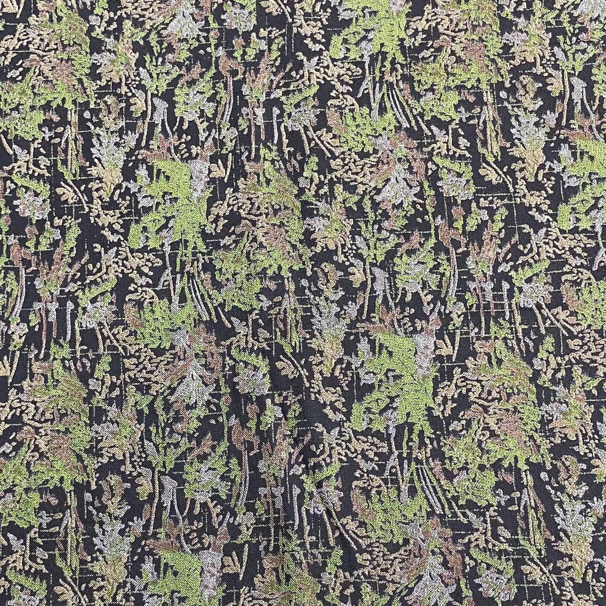 Pound A Metre 3 Metres 3 Metres Printed Cashmere Effect Crepe Fabric- 45" Wide (Tree Bark)