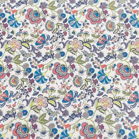 Pound A Metre 3 Metres 3 Metres Printed Cashmere Effect Crepe Fabric- 45" Wide (White)