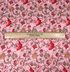 3 Metres Printed Crepe Chiffon- 55" Wide (Pink) - Pound A Metre
