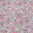 Pound A Metre 3 Metres Printed Dress Making Viscose- 55" Wide (Beige Paisley)