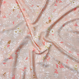 Pound A Metre 3 Metres Printed Dress Making Viscose- 55" Wide (Succulent)