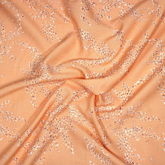 3 Metres Printed Dress Viscose- 55" Wide (Breezy Bloom Peach) - Pound A Metre
