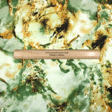 Pound A Metre 3 Metres Printed Dress Viscose- 55" Wide (Green Tie-dye)