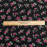Pound A Metre 3 Metres Printed Dressmaking Viscose Fabric – 55" Wide (Black)