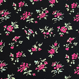 Pound A Metre 3 Metres Printed Dressmaking Viscose Fabric – 55" Wide (Black)