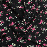 Pound A Metre 3 Metres Printed Dressmaking Viscose Fabric – 55" Wide (Black)