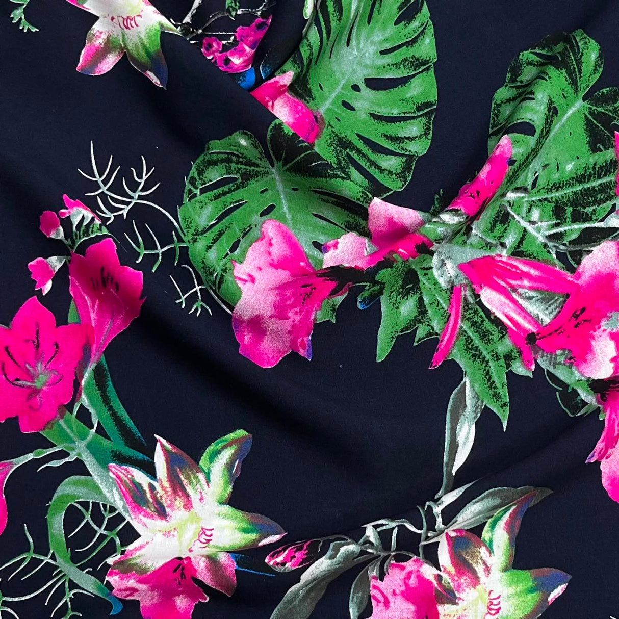 Pound A Metre 3 Metres Printed Dressmaking Viscose Fabric – 55" Wide (Bloom)