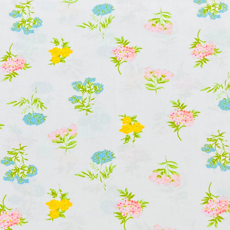 Pound A Metre 3 Metres Printed Dressmaking Viscose Fabric – 55" Wide (Bouquet)