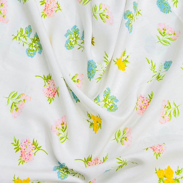 Pound A Metre 3 Metres Printed Dressmaking Viscose Fabric – 55" Wide (Bouquet)