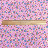 Pound A Metre 3 Metres Printed Dressmaking Viscose Fabric – 55" Wide (Bubblegum)