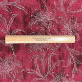 Pound A Metre 3 Metres Printed Dressmaking Viscose Fabric – 55" Wide (Burgundy Floral)