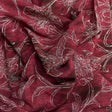 Pound A Metre 3 Metres Printed Dressmaking Viscose Fabric – 55" Wide (Burgundy Floral)