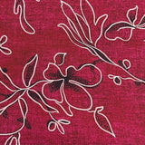 Pound A Metre 3 Metres Printed Dressmaking Viscose Fabric – 55" Wide (Burgundy)