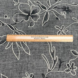 Pound A Metre 3 Metres Printed Dressmaking Viscose Fabric – 55" Wide (Charcoal)