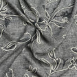 Pound A Metre 3 Metres Printed Dressmaking Viscose Fabric – 55" Wide (Charcoal)