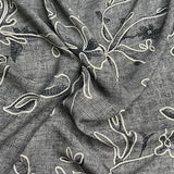 Pound A Metre 3 Metres Printed Dressmaking Viscose Fabric – 55" Wide (Charcoal)