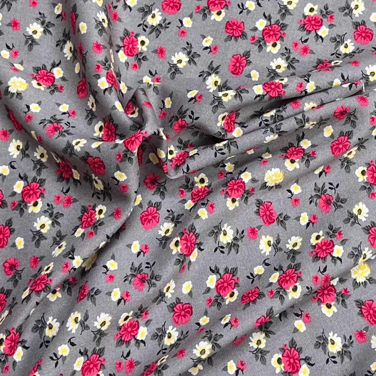 Pound A Metre 3 Metres Printed Dressmaking Viscose Fabric – 55" Wide (Cloudy)
