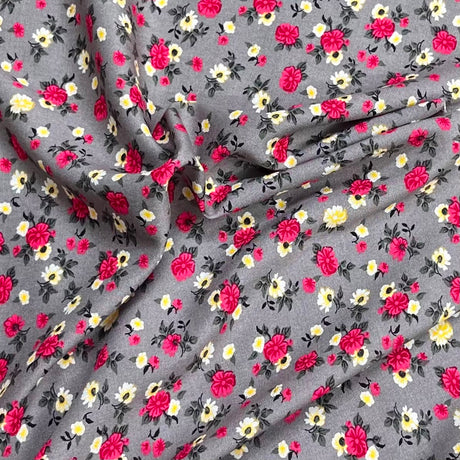 Pound A Metre 3 Metres Printed Dressmaking Viscose Fabric – 55" Wide (Cloudy)