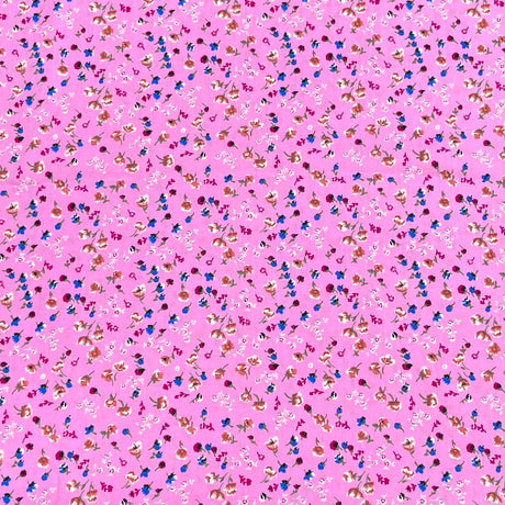 Pound A Metre 3 Metres Printed Dressmaking Viscose Fabric – 55" Wide (Flamingo)