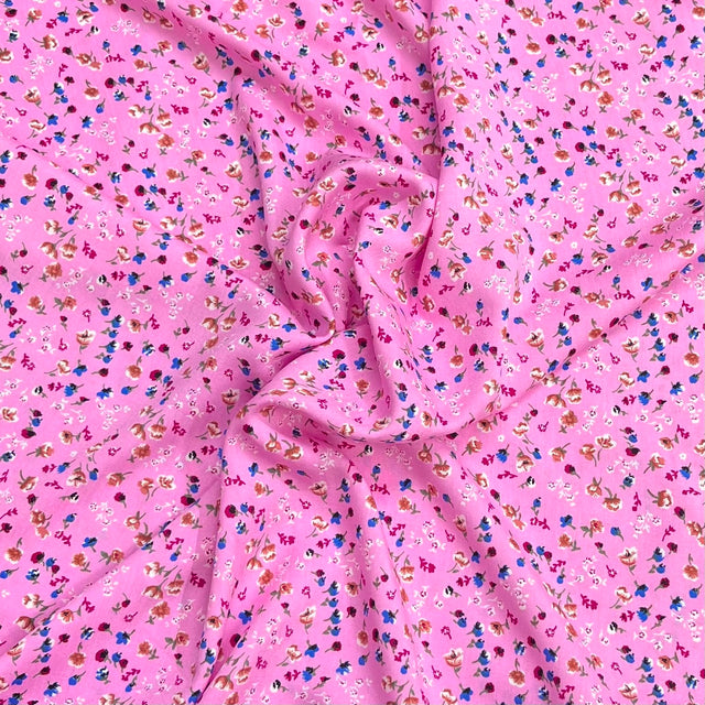 Pound A Metre 3 Metres Printed Dressmaking Viscose Fabric – 55" Wide (Flamingo)