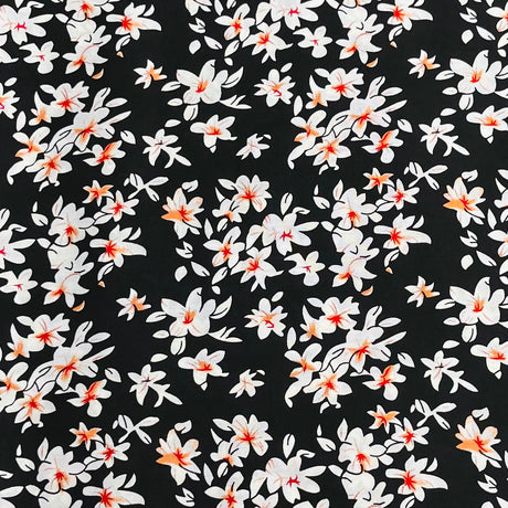 Pound A Metre 3 Metres Printed Dressmaking Viscose Fabric – 55" Wide (Flowerpot)