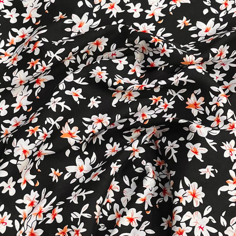 Pound A Metre 3 Metres Printed Dressmaking Viscose Fabric – 55" Wide (Flowerpot)