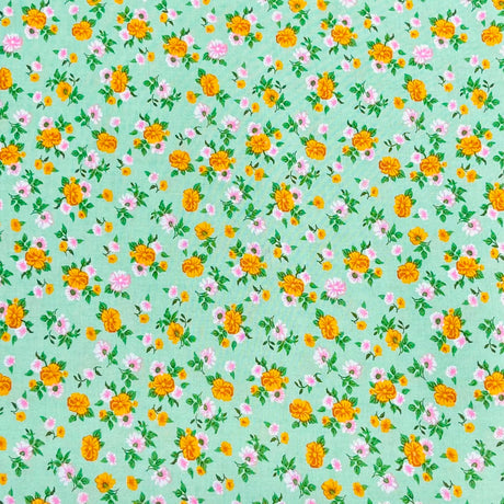 Pound A Metre 3 Metres Printed Dressmaking Viscose Fabric – 55" Wide (Leaf)