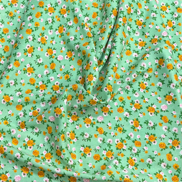 Pound A Metre 3 Metres Printed Dressmaking Viscose Fabric – 55" Wide (Leaf)