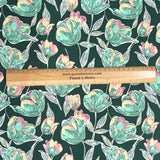 Pound A Metre 3 Metres Printed Dressmaking Viscose Fabric – 55" Wide (Leaf)