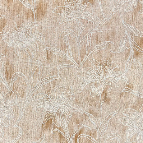 Pound A Metre 3 Metres Printed Dressmaking Viscose Fabric – 55" Wide (Light Brown)
