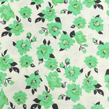 Pound A Metre 3 Metres Printed Dressmaking Viscose Fabric – 55" Wide (Light Green)