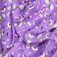 Pound A Metre 3 Metres Printed Dressmaking Viscose Fabric – 55" Wide (Lilac Daisy)