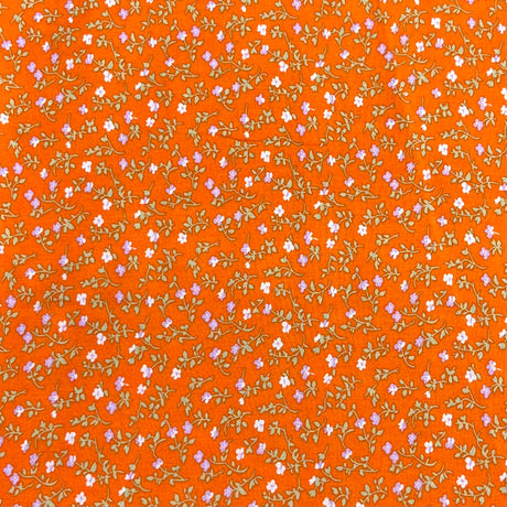 Pound A Metre 3 Metres Printed Dressmaking Viscose Fabric – 55" Wide (Orange)