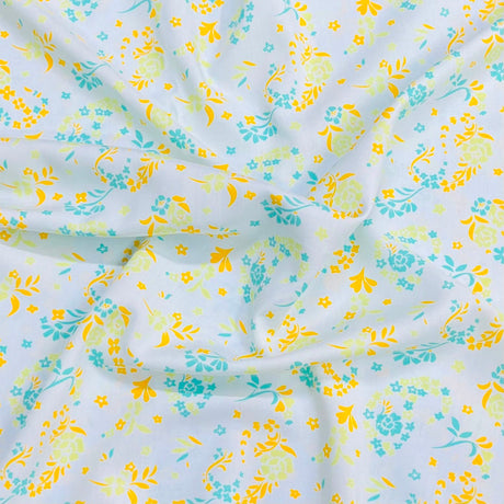 Pound A Metre 3 Metres Printed Dressmaking Viscose Fabric – 55" Wide (Pastel)
