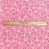 Pound A Metre 3 Metres Printed Dressmaking Viscose Fabric – 55" Wide (Pinky)