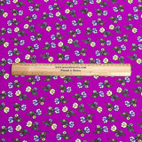 Pound A Metre 3 Metres Printed Dressmaking Viscose Fabric – 55" Wide (Purple)