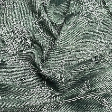 Pound A Metre 3 Metres Printed Dressmaking Viscose Fabric – 55" Wide (Sage)