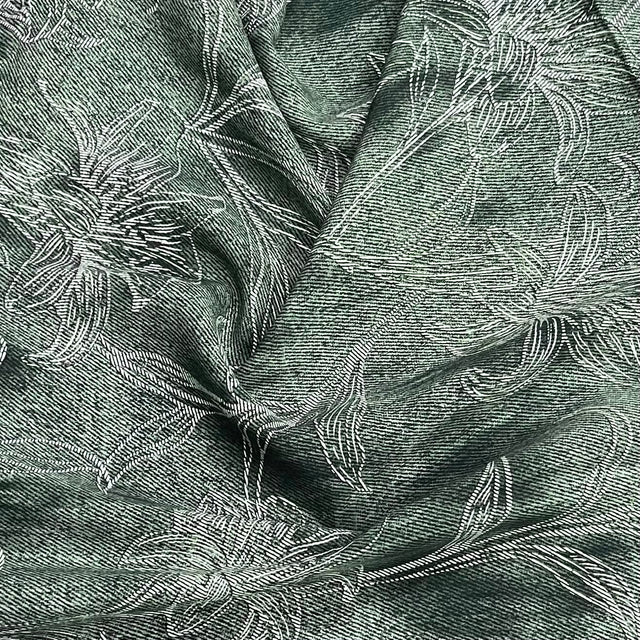 Pound A Metre 3 Metres Printed Dressmaking Viscose Fabric – 55" Wide (Sage)