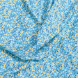 Pound A Metre 3 Metres Printed Dressmaking Viscose Fabric – 55" Wide (Sky Floral)